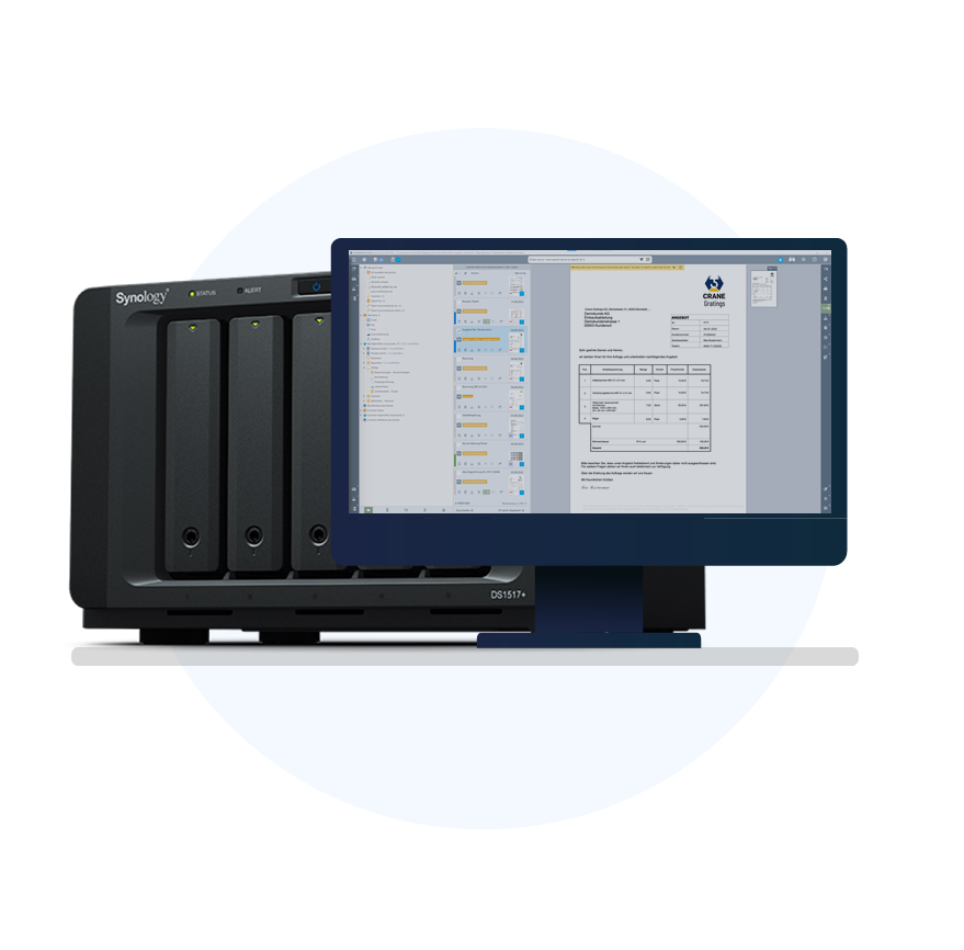 Connect PaperOffice <br>to Synology
